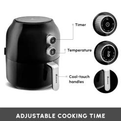 Karaca Multifry Single Pan Air Fryer, 3.5L, 1300W, Black
