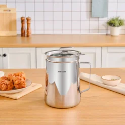 Karaca Mutfaksever Stainless Steel Frying Pot, 2L, Silver