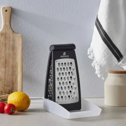 Karaca Nancy Double Sided Box Grater, 25cm, Black Silver