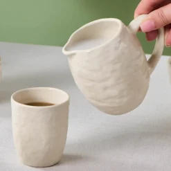 Karaca Nebula Stoneware Milk Jug, 300ml, Beige