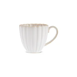 Karaca New Daisy Stoneware Mug, 230ml, White