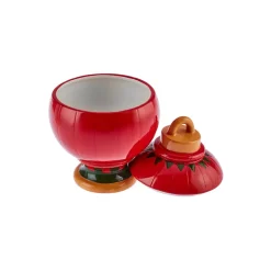 Karaca New Year Christmas Ball Ceramic Storage jar, 20cm, Multi