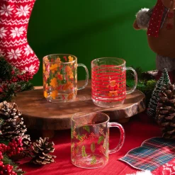Karaca New Year Christmas Ginger Mug, 410ml, Multi