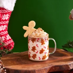 Karaca New Year Christmas Ginger Party Mug, 410 ml, Multi