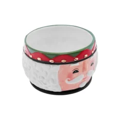 Karaca New Year Christmas Nutcracker Dipping Dish, 12cm, White Multi