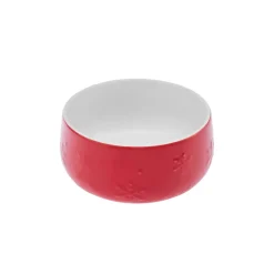 Karaca New Year Christmas Porcelain Dipping Dish, 15cm, Red