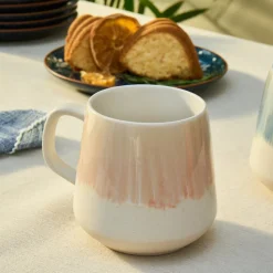 Karaca Okeanos 2 Piece Stoneware Mug Set, 400ml, Multi
