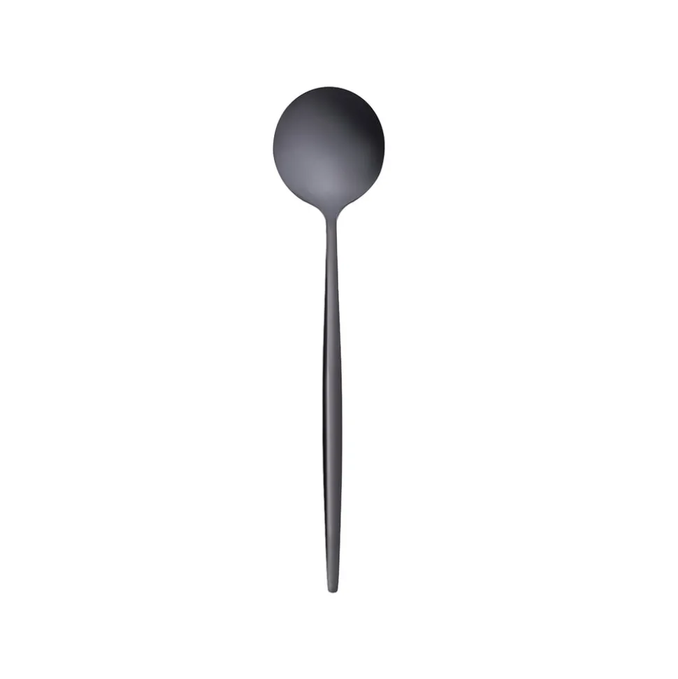 Karaca Orion 30-Piece Stainless Steel Cutlery Set for 6 People, Shiny Black