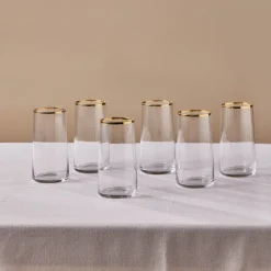 Karaca Orlando 6-Piece Highball Glass Set, 520ml, Multi