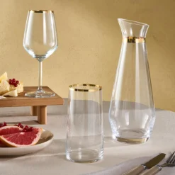 Karaca Orlando 25-Piece Mixed Glass Set for 12 Person, Clear