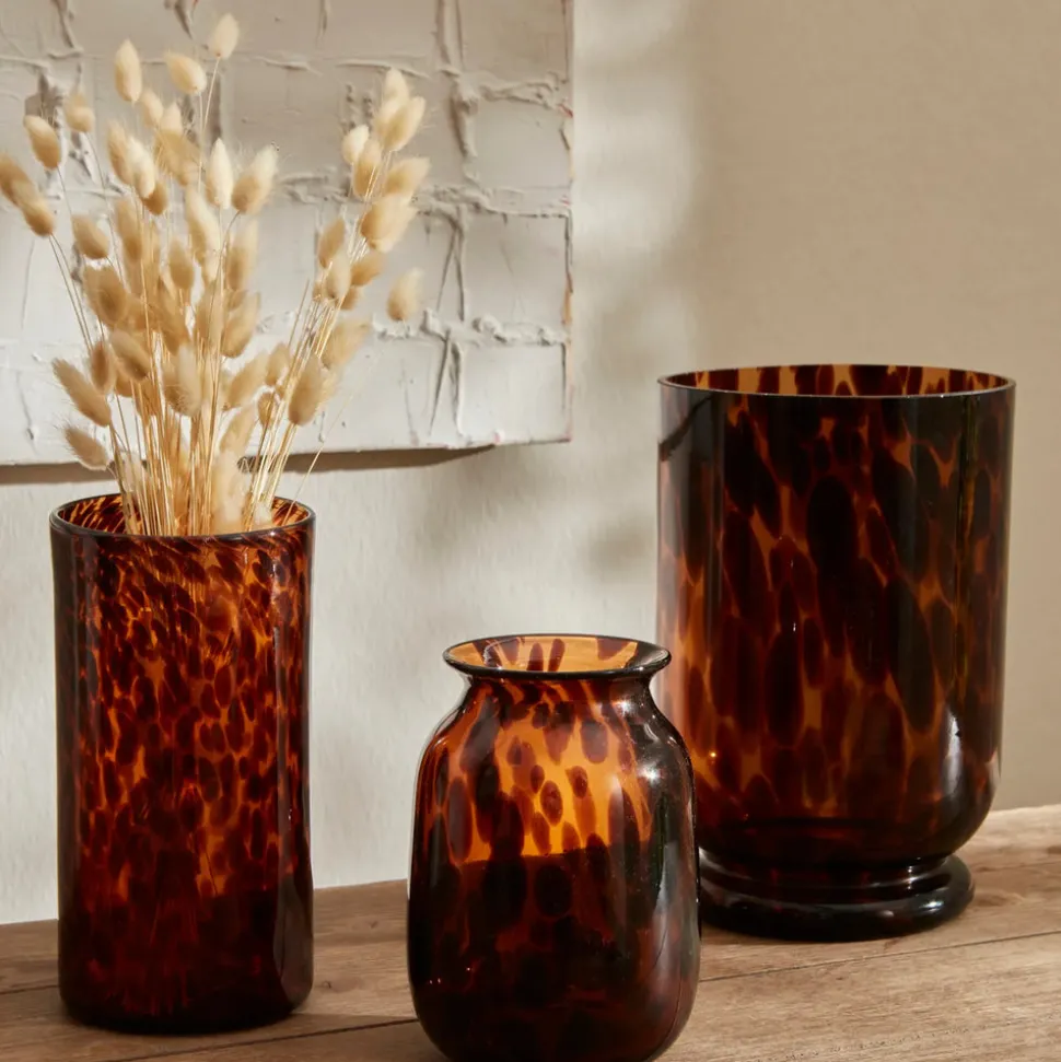 Karaca Patterned Glass Vase, Medium, Multi
