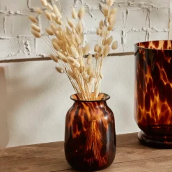 Karaca Patterned Glass Vase, Small, Multi
