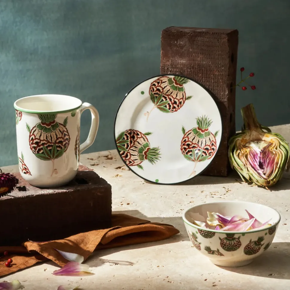 Karaca Paye Seljuk Collection Porcelain Side Plate, 16cm, Green Multi