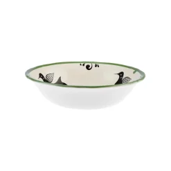 Karaca Paye Seljuk Collection Porcelain Serving Bowl, 24cm, Green Multi