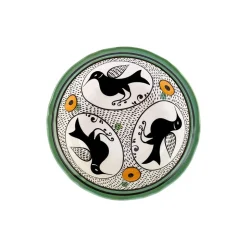 Karaca Paye Seljuk Collection Porcelain Serving Bowl, 24cm, Green Multi