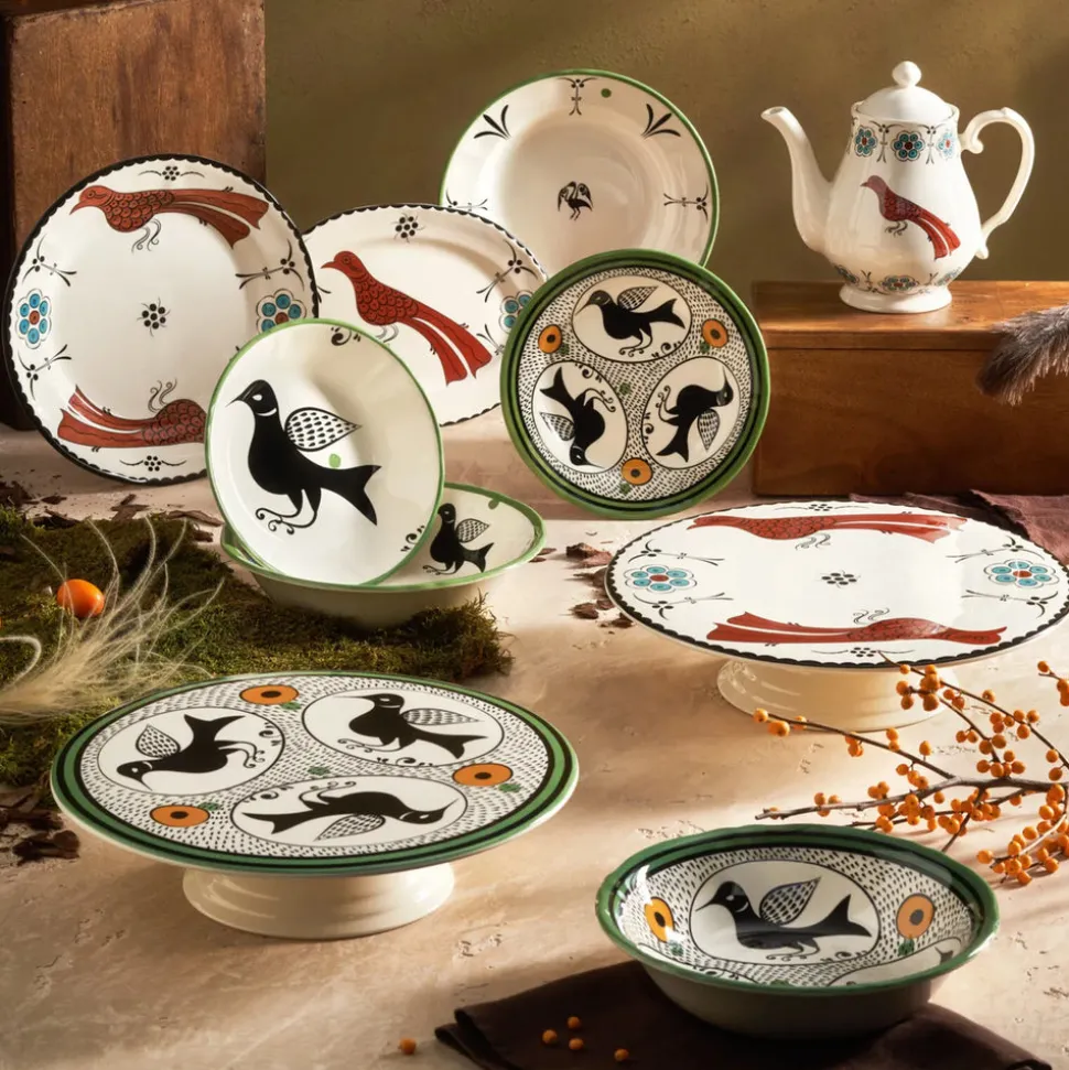 Karaca Paye Seljuk Collection Porcelain Dinner Plate, 26cm, Multi