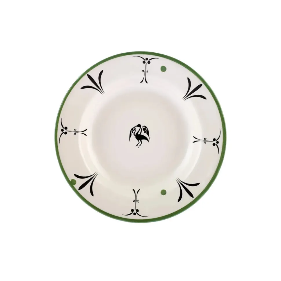 Karaca Paye Seljuk Collection Porcelain Pasta Bowl, 23cm, Green Multi