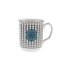 Karaca Paye Seljuk Collection Porcelain Mug, 340ml, Blue Multi