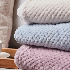 Karaca Pearl Baby Fleece Wellsoft TV Blanket, 130cmx150cm, Violet