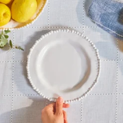 Karaca Perla Melamine Dessert/Side Plate, 23cm, White