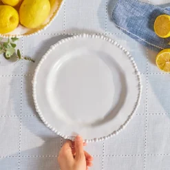 Karaca Perla Melamine Dinner Plate, 28cm, White