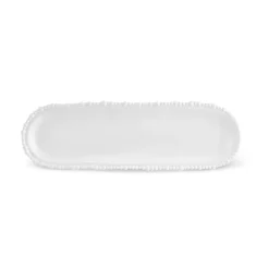 Karaca Perla Melamine Large Serving Platter, 44cm, White