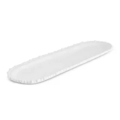 Karaca Perla Melamine Large Serving Platter, 44cm, White