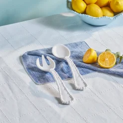 Karaca Perla Melamine 2-Piece Service Set, White