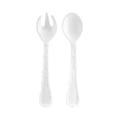 Karaca Perla Melamine 2-Piece Service Set, White