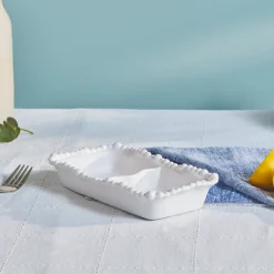 Karaca Perla Melamine Snack Bowl, 23cm, White