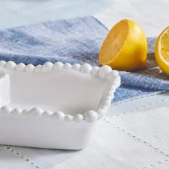Karaca Perla Melamine Snack Bowl, 23cm, White