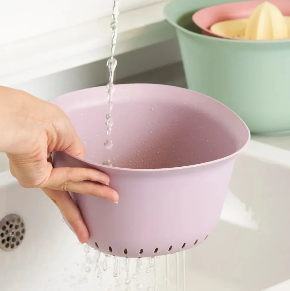 Karaca 4 Piece Multi Purpose Mixing Bowls, Colander and Citrus Squeezer Set, Multi
