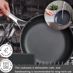 Karaca Plasma Steel 3Ply Non-Stick Induction Frying Pan, 30cm, Silver