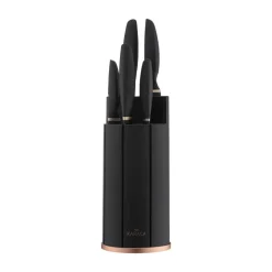 Karaca Proofcut 5-Piece Knife Block Set, Black