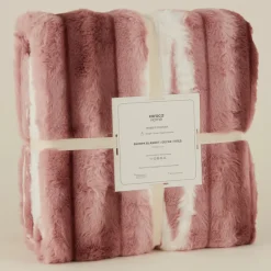 Karaca Rabbit Powder Sherpa Blanket, 150x200cm, Single, Powder