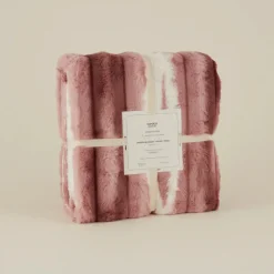 Karaca Rabbit Sherpa Blanket, 130x150cm, Single, Powder