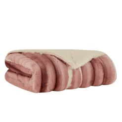 Karaca Rabbit Sherpa Blanket, 130x150cm, Single, Powder