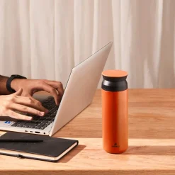 Karaca Rainbow Leak-Proof Stainless Steel Flask, 500ml, Orange