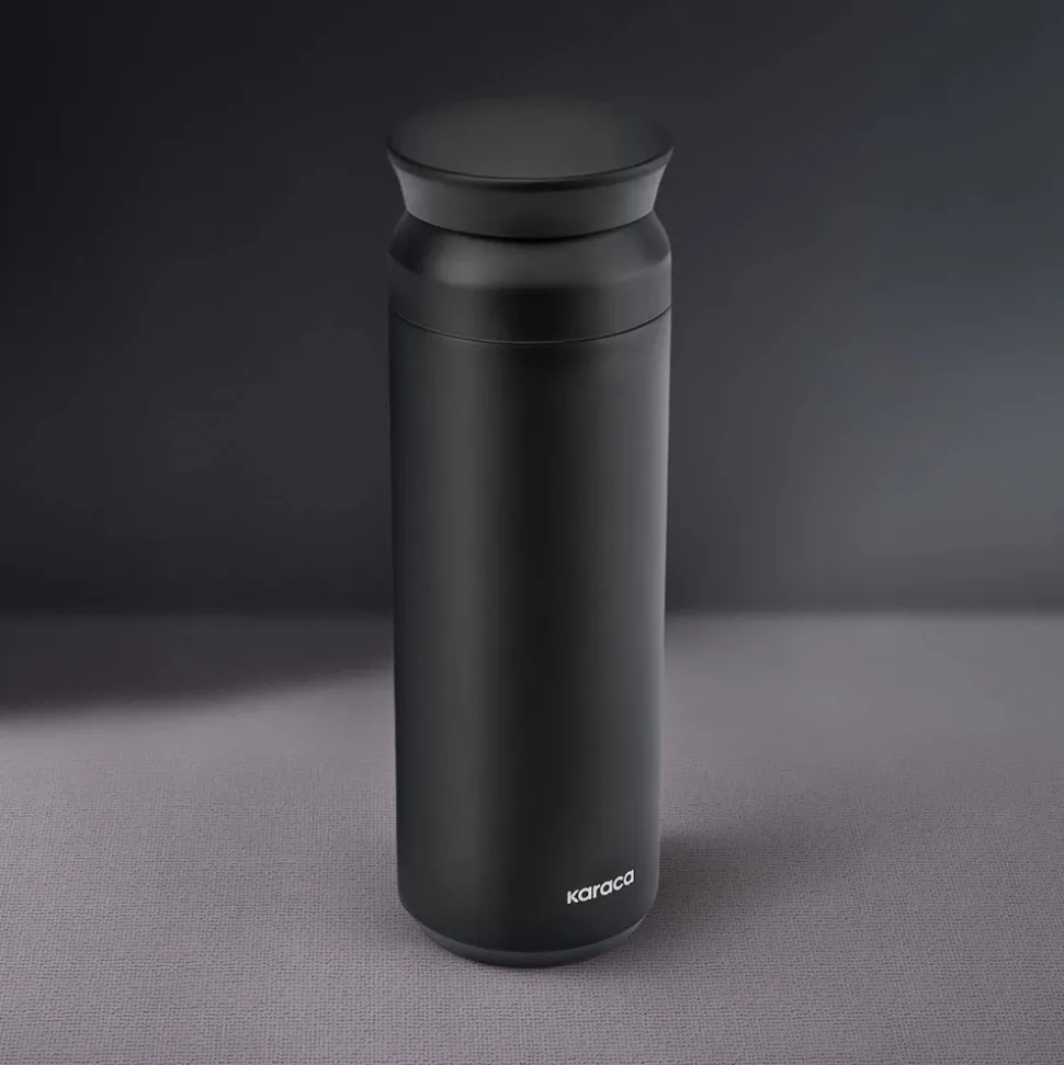 Karaca Rainbow Leak-Proof Stainless Steel Flask, 500ml, Black