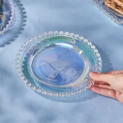 Karaca Rory Glass Side Plate, 19cm, Transparent