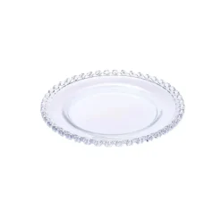 Karaca Rory Glass Side Plate, 19cm, Transparent