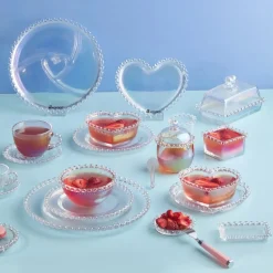Karaca Rory Glass Side Plate, 19cm, Transparent
