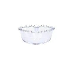 Karaca Rory Heart Glass CerealSoup Bowl, 13cm, Transparent