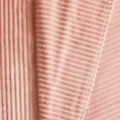 Karaca Ruby Stripe Wellsoft TV Blanket, 130x150cm, Pink