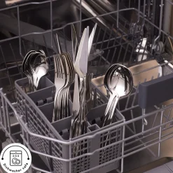Karaca Serena 84-Piece Stainless Steel Cutlery Set for 12 People, Silver