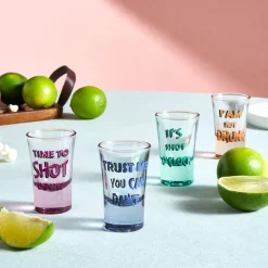 Karaca Shotless 4-Piece Shot Glass Set for 4 People, 34ml, Multi