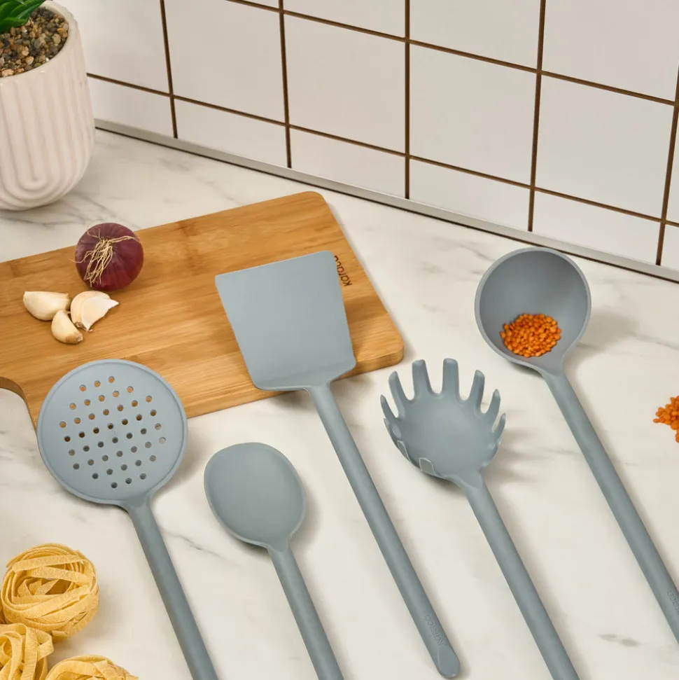 Karaca Simple 5-Piece Utensil Set, Grey