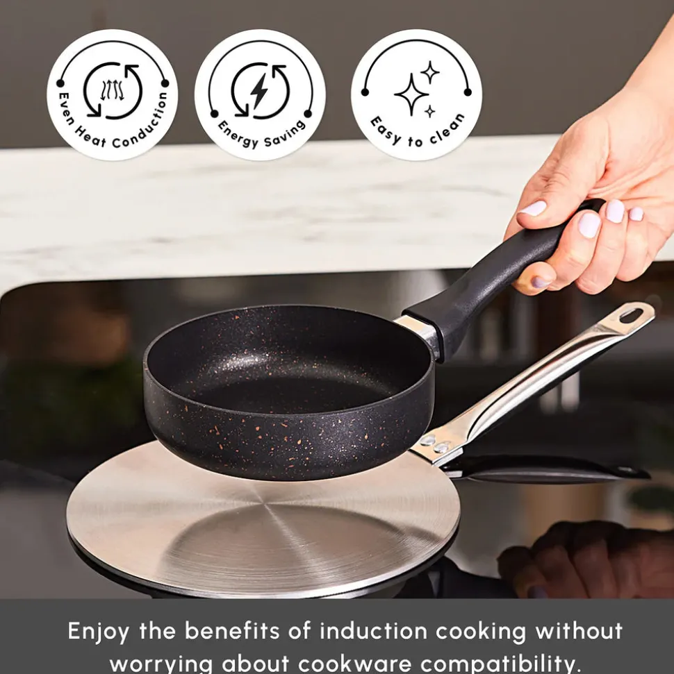 Karaca Stainless Steel Induction Hob Plate Adapter, 19cm, Grey