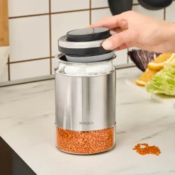 Karaca Stellum Storage Jar, 750ml, Inox