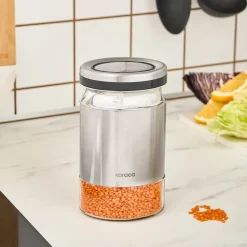 Karaca Stellum Storage Jar, 750ml, Inox
